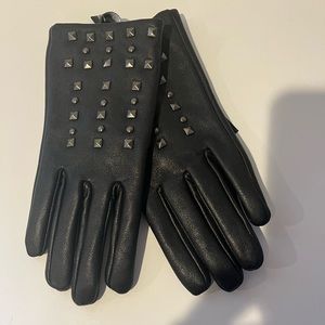 Black DKNY Leather gloves